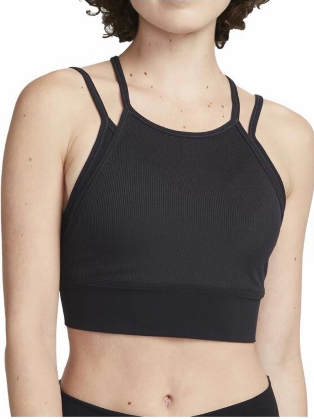 Nike Black Double-Strap Crop Bralettes (Pair)